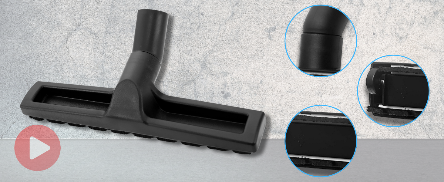 Extra Breite Hartbodendüse – 36 Cm Breite | Für AEG, Numatic, Philips Uvm. | Mit Nylon-Borsten