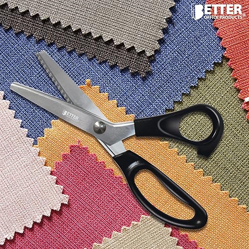 Miniatura 2 de Better Office Products Tijeras profesionales para pintar, tijeras de tela de acero inoxidable de 9 pulgadas, tijeras de costura, tijeras de corte en