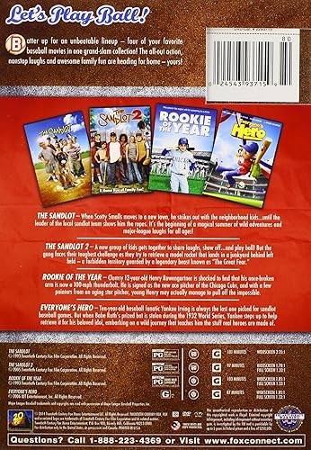 Miniatura 2 de Lets Play Ball Collection (The Sandlot The Sandlot 2 Rookie of the Year Everyone's Hero)