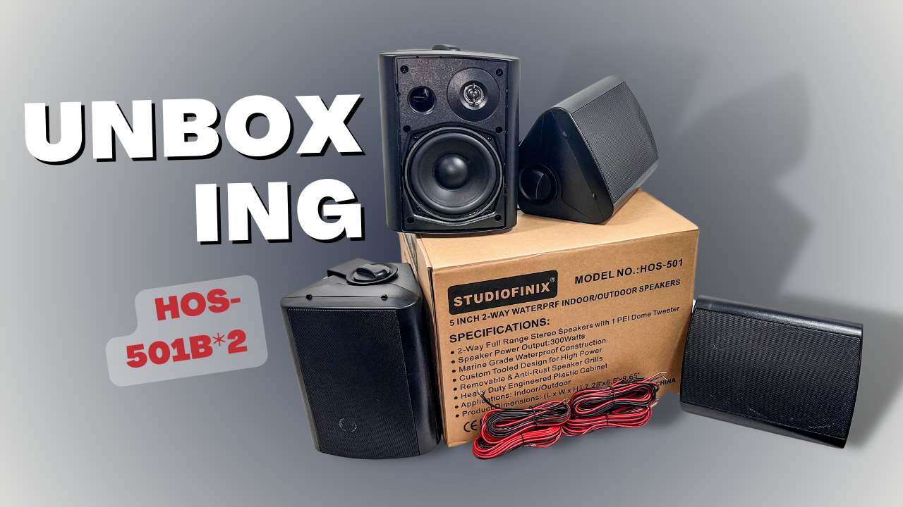 Amazon.com: STUDIOFINIX 5.25 Inch 600W Passive Wall Mount Speakers