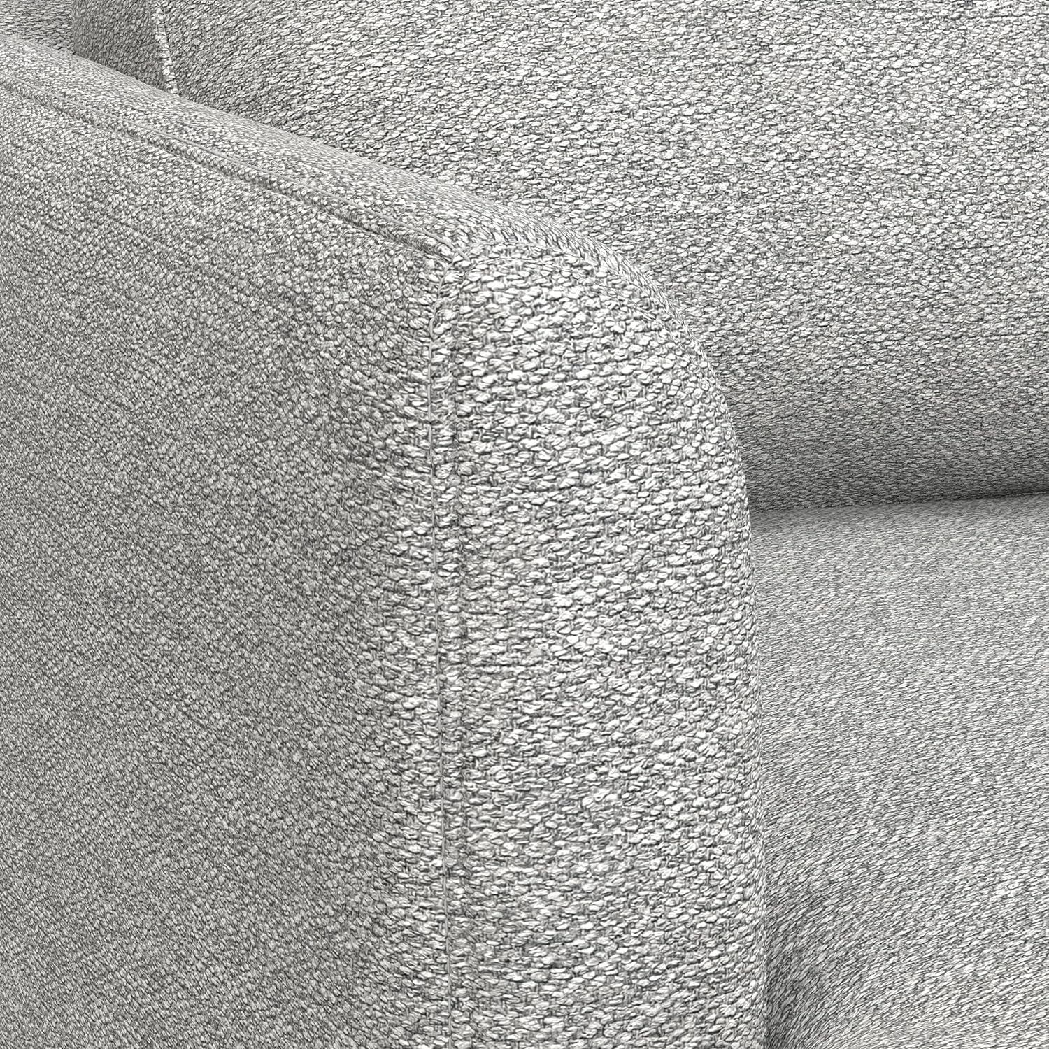 Livingston Mid-Century Modern 90-Inch Mist Grey Fabric Sofa