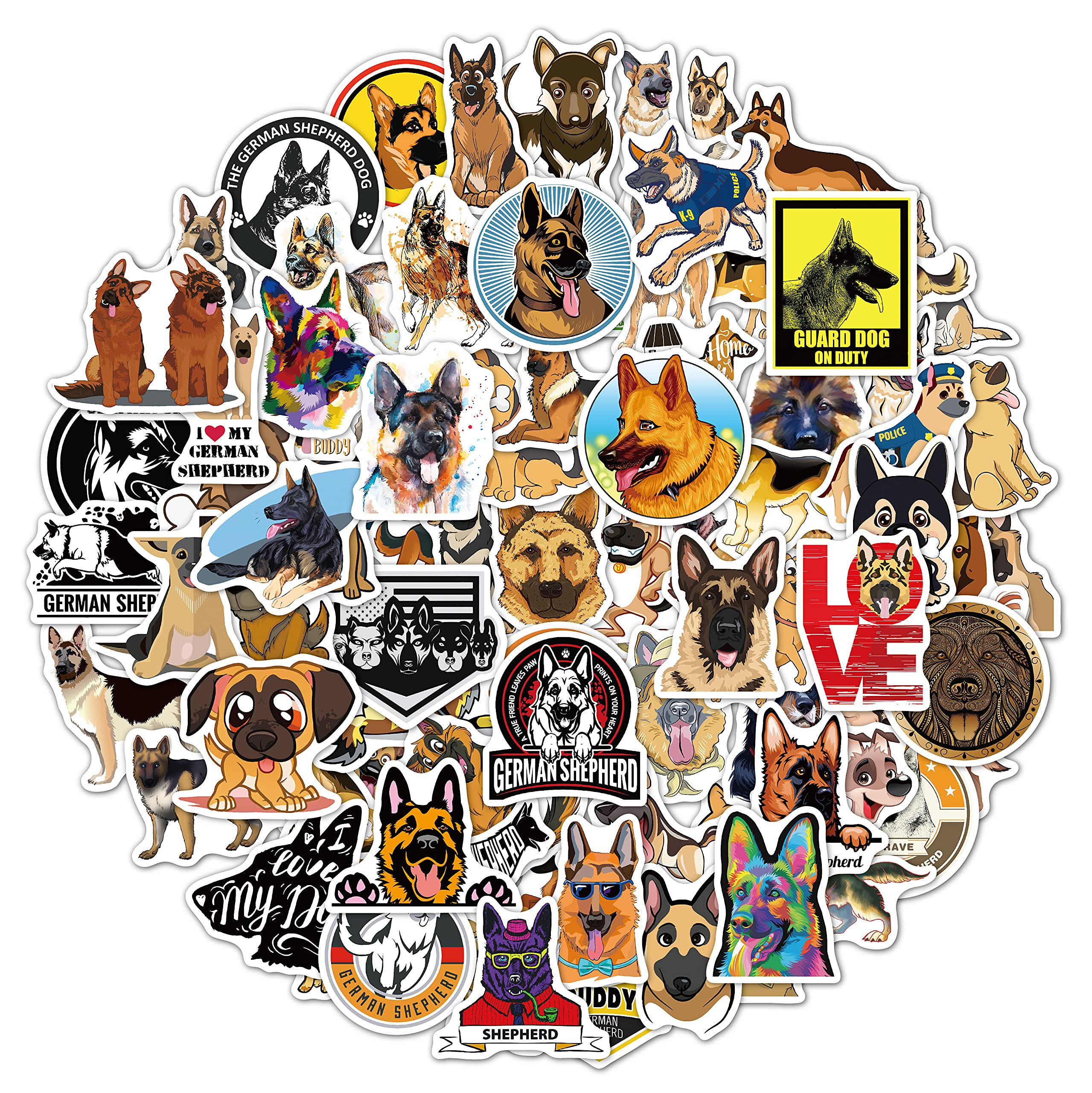FlyBuy Hub - Laminated Vinyl Scrapbook Stickers, Dog Theme Perfect for Laptop, Mobile, Bike, Luggage, Bottle, 50 Pieces (B09TXLT445) Amazon Price History, Amazon Price Tracker