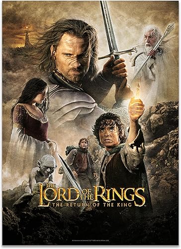 Miniatura 2 de AQUARIUS El Señor de los Anillos El Retorno del Anillo Vuzzle (rompecabezas de 300 piezas)  Sin reflejos  Ajuste de precisión  Mercancía y