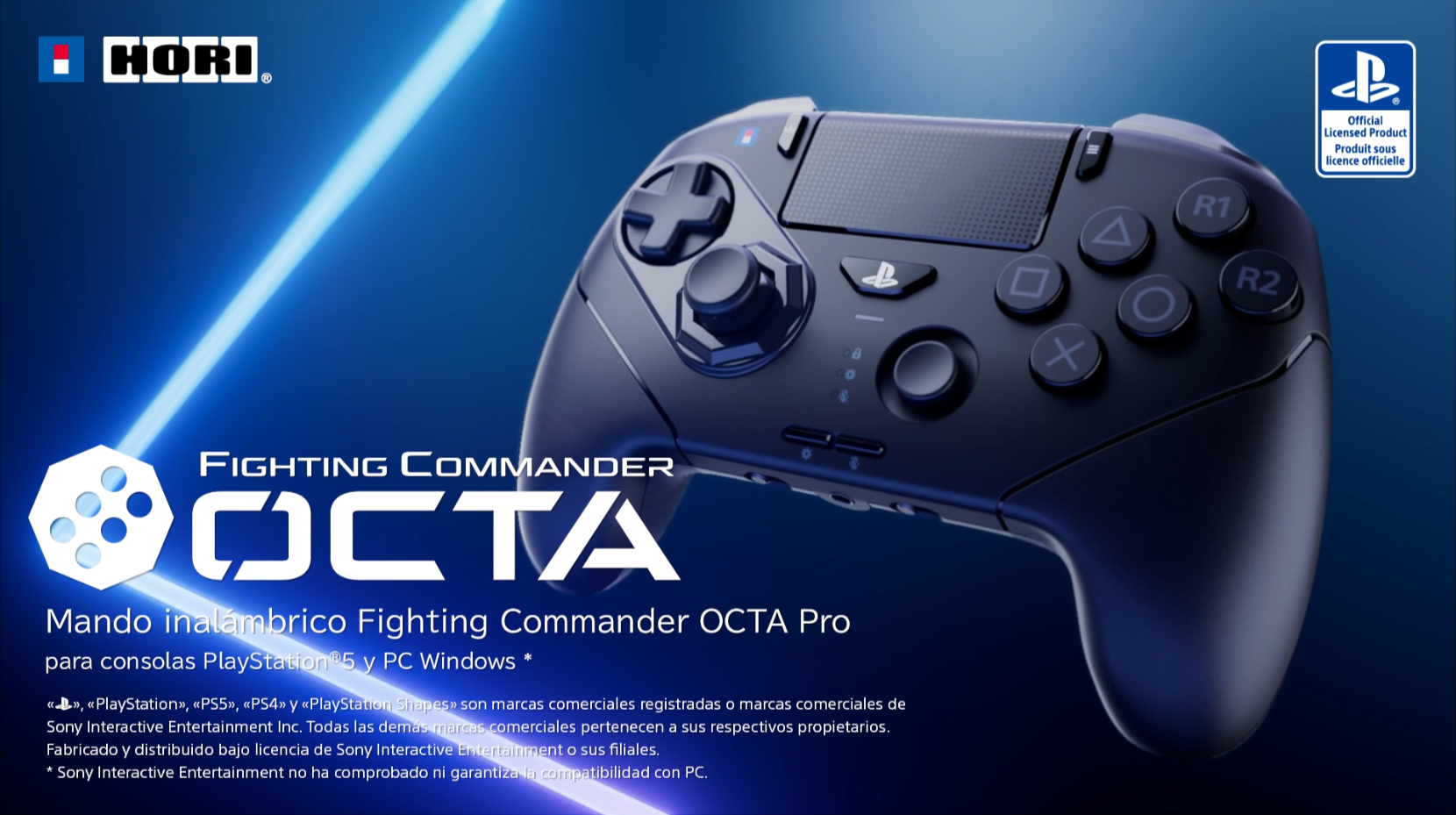 Hori - Mando inalámbrico Fighting Commander OCTA Pro para PS5/PS4