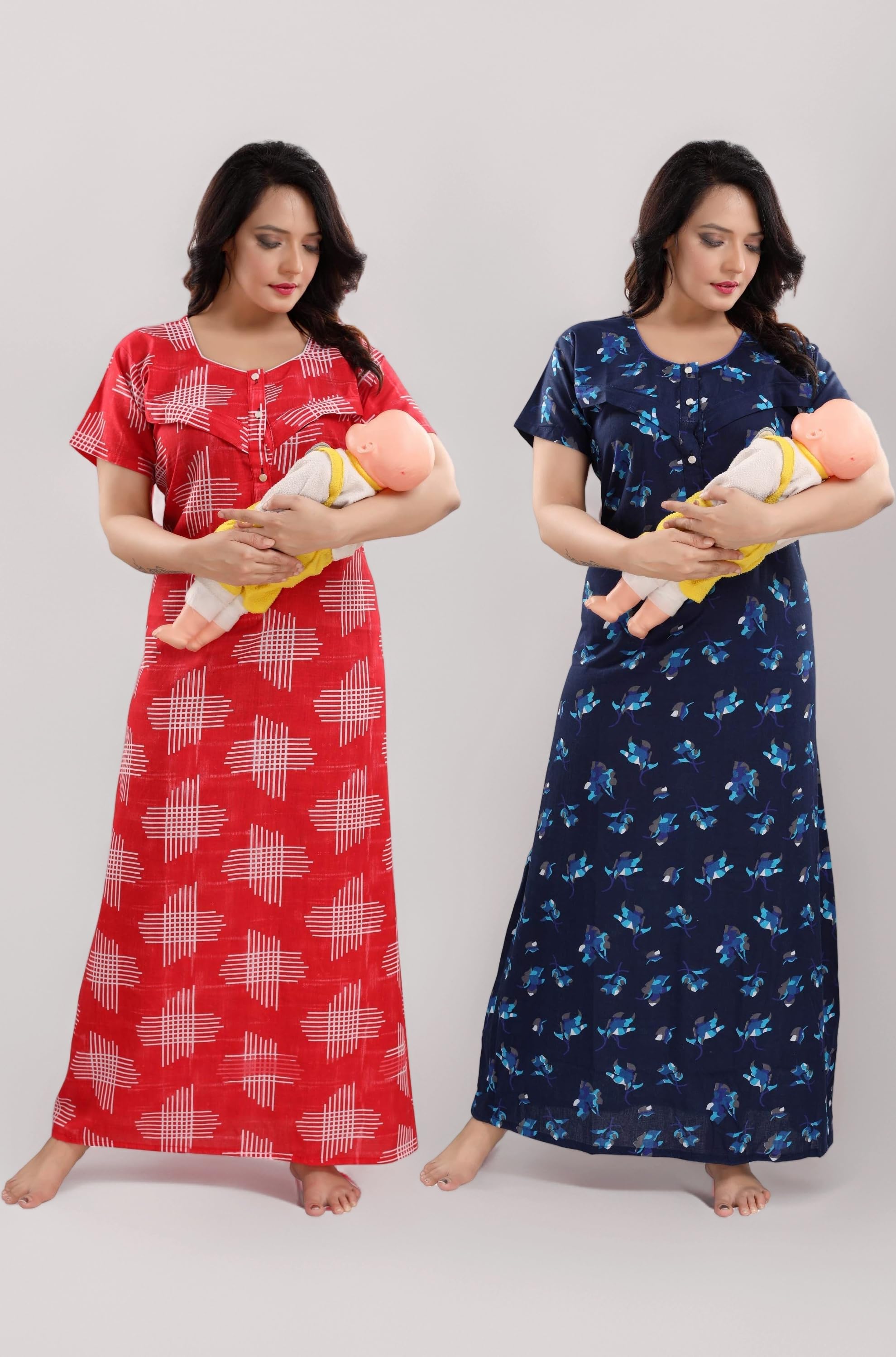 Fabme Women Nightgown