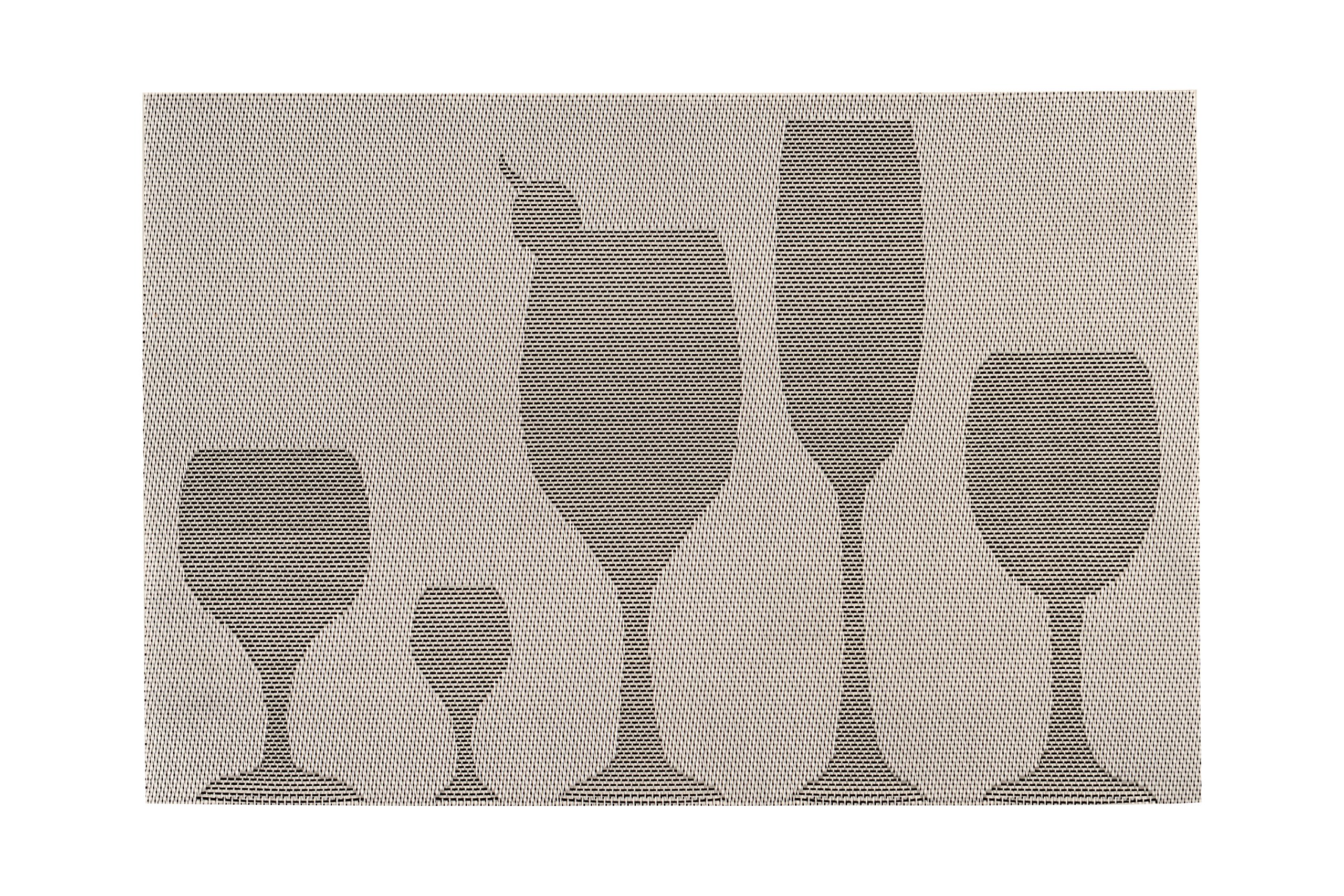 Premier Housewares Tovagliette in set Geome 4 pz, in eco pelle/in