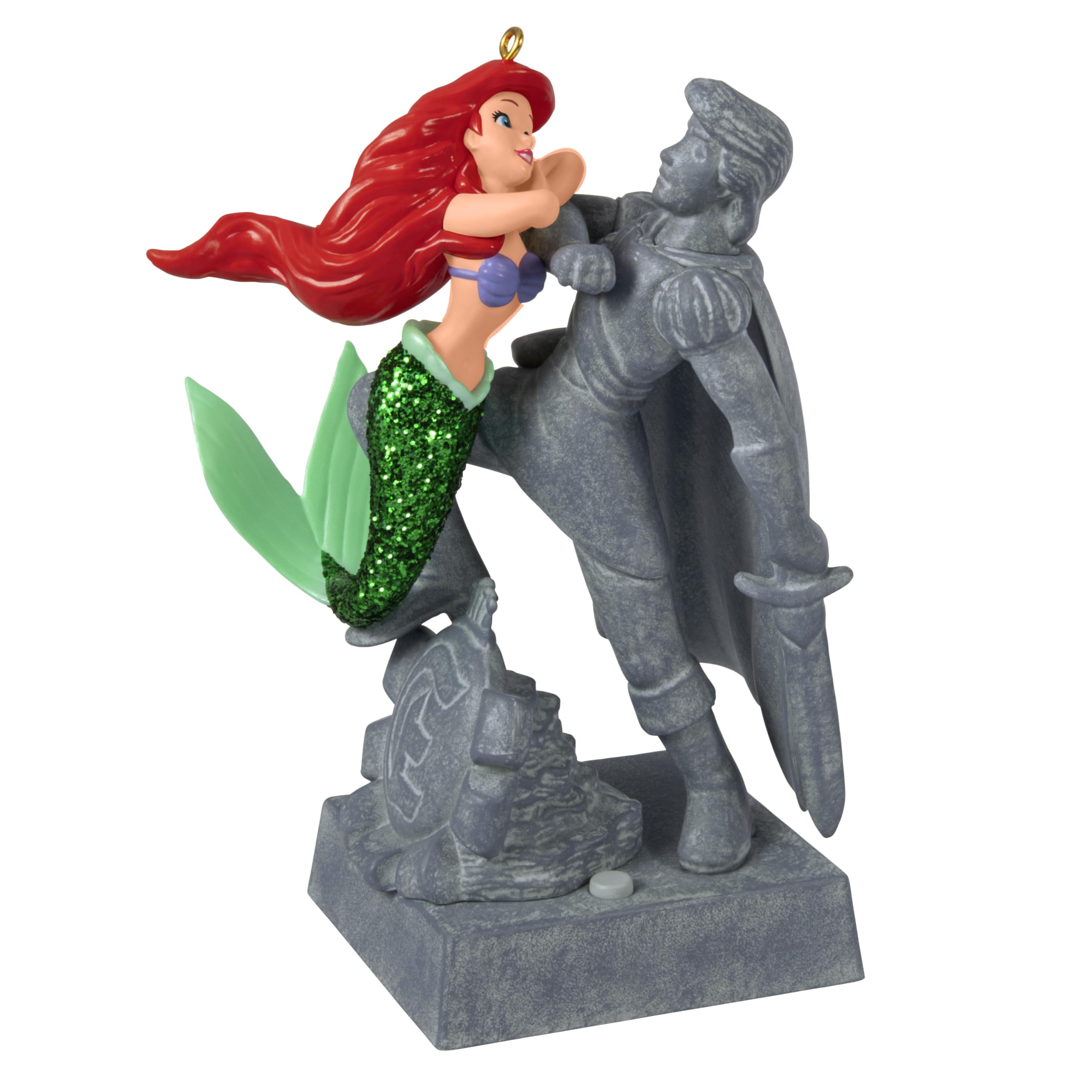 Hallmark Keepsake Christmas Ornament 2025, Disney The Little Mermaid Ariel and The Prince with Sound, Gifts for Disney Fans