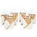 Hallmark 6" Small Paper Gift Bags - White and Kraft (Pack of 8 for Birthdays, Weddings, Christmas, Hanukkah, Baby Showers, Bridal Showers and More)