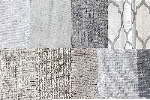 Miniatura 12 de Muestras de tela para las cortinas personalizadas que fabricamos. (Todo negro y carbón)