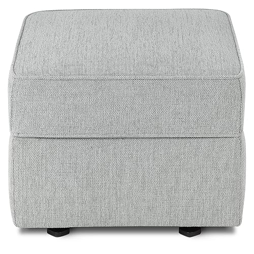 Miniatura 5 de NAMESAKE WillaAlden - Otomana deslizante en tejido gris claro