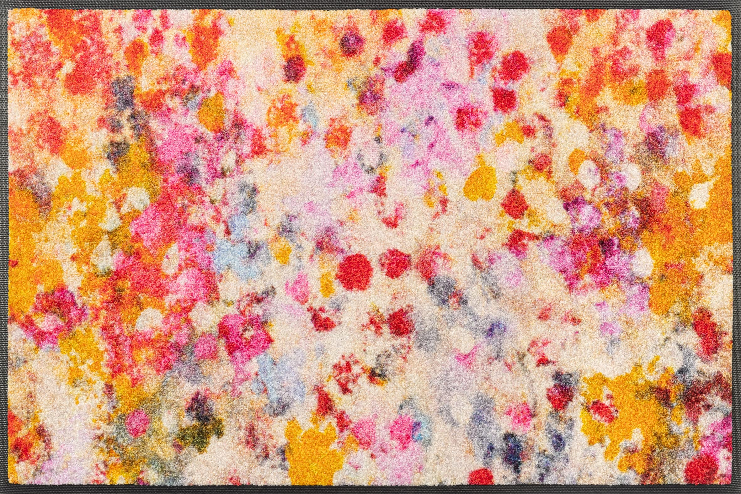 wash+dry Wycieraczka, Wild Summer 50 x 75 cm kolorowa, wewnątrz i na zewnątrz, nadaje się do prania