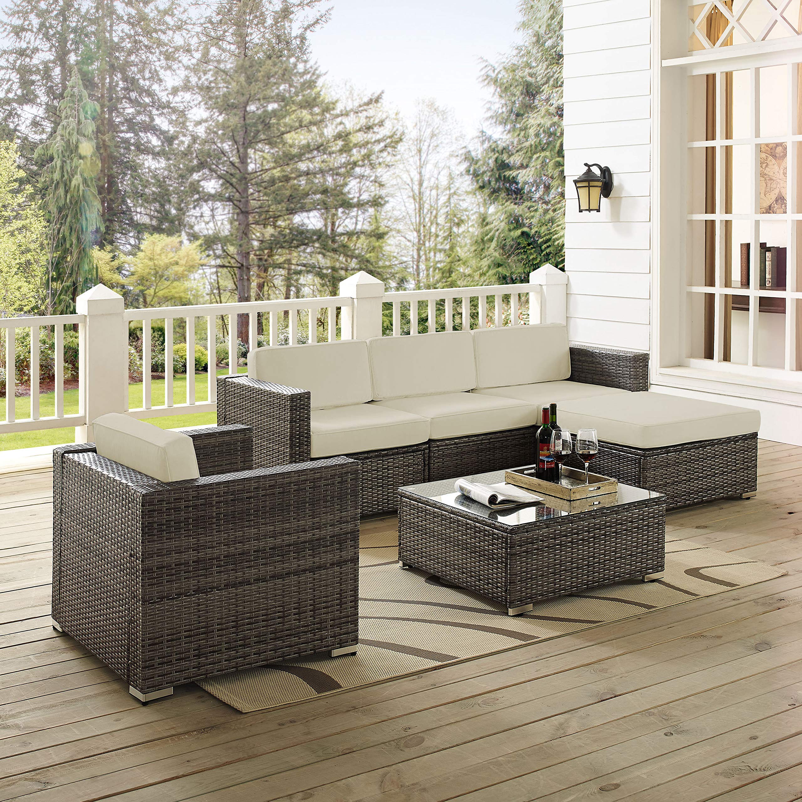 Amazon.com: Crosley Furniture KO70145-GY Sea Island 6-Piece