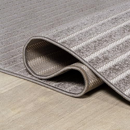 Miniatura 6 de JONATHAN Y SCN102D-3 Aarhus - Alfombra minimalista a rayas Scandi para interiores, clásica, casa de campo, casa de campo, casual, minimalista,