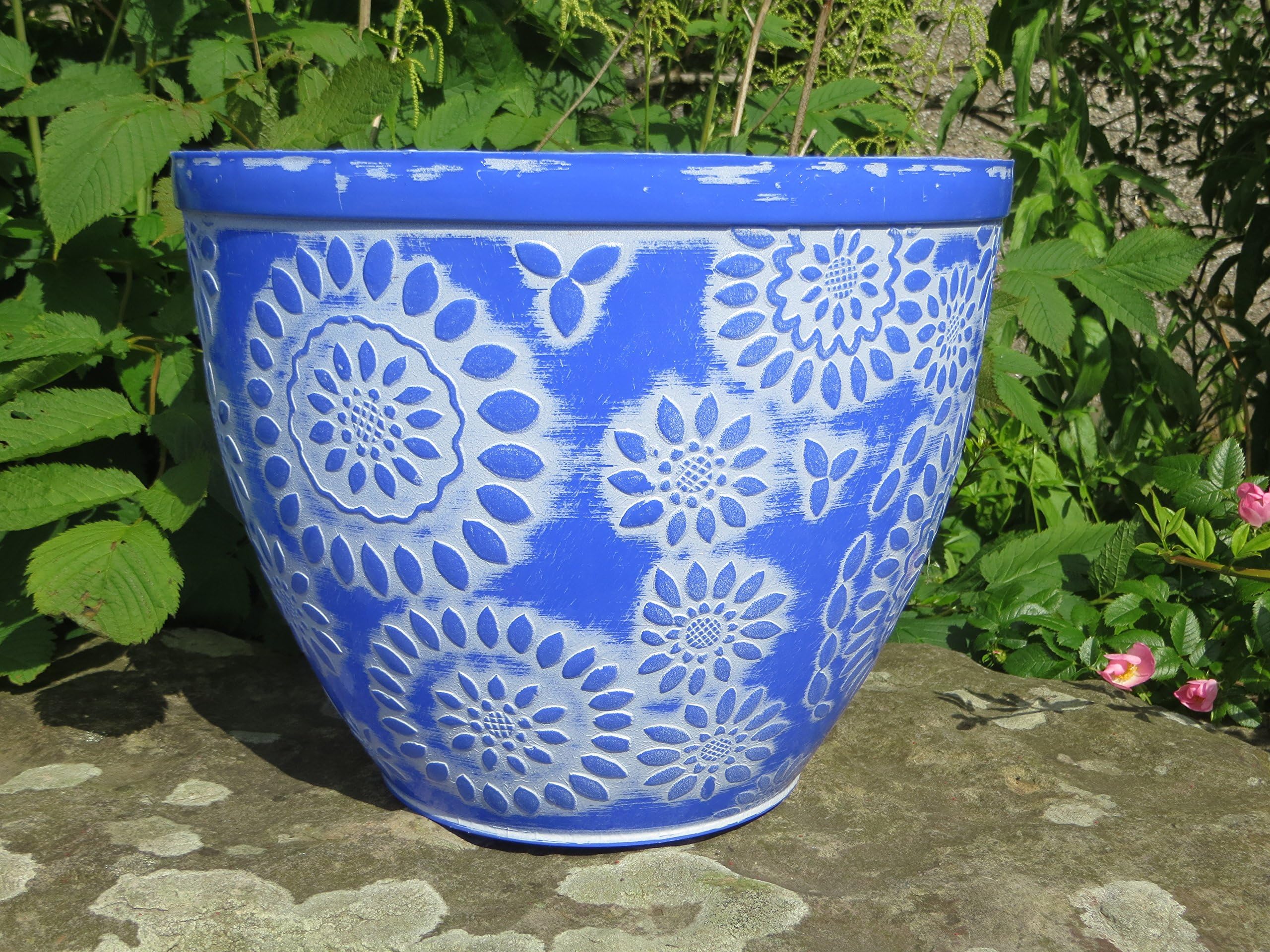 Anglo Eastern Chendgu Plant Pot with Glazed Finish. 30cm Turquoise Green