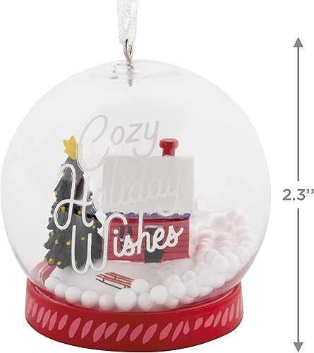 Miniatura 4 de Hallmark Cozy Holiday Wishes Snow Globe Christmas Ornament