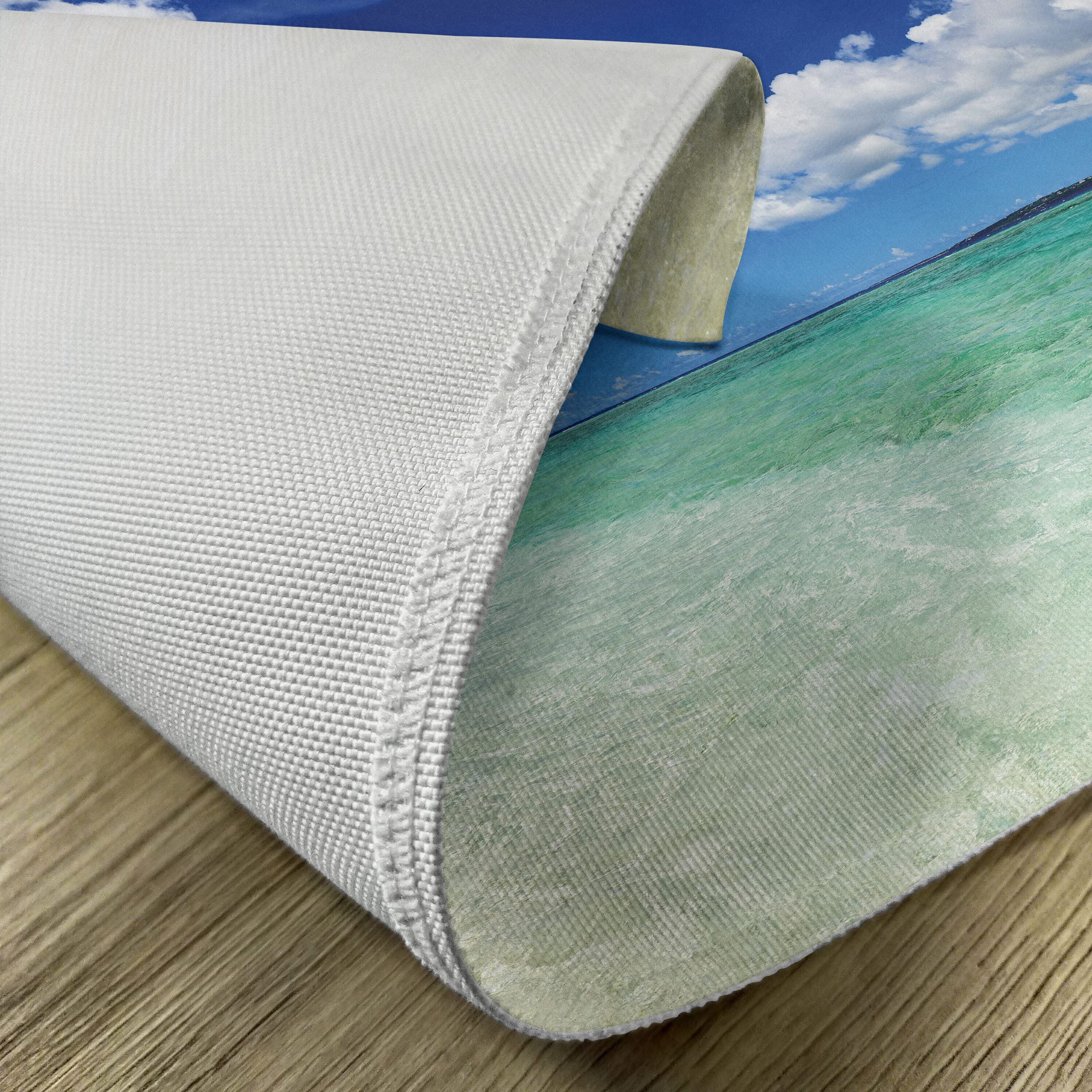 ABAKUHAUS Tovagliette Americane Set Di 4 – Motivo Delfino, Blu/Grigio, Tessuto Lavabile, 45x30 Cm, Anti-piega, Fatte In Turchia