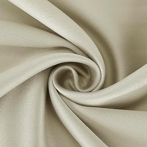 Miniatura 7 de Sun Zero Belize - Juego de 2 paneles de cortinas plisadas con cierre magnético, 100 % opacas, calidad de teatro, 52 x 96 pulgadas, color crema