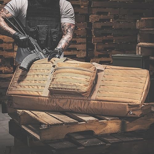 Miniatura 2 de TRT Molle Double Carbine Rifle Pistol Firearm Soft Case