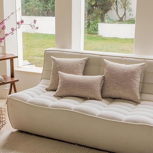 Miniatura 10 de Home Brilliant Fundas de almohada grises de 18 x 18 pulgadas, lavables y con forro suave, fundas de almohada decorativas para sofá, jardín,