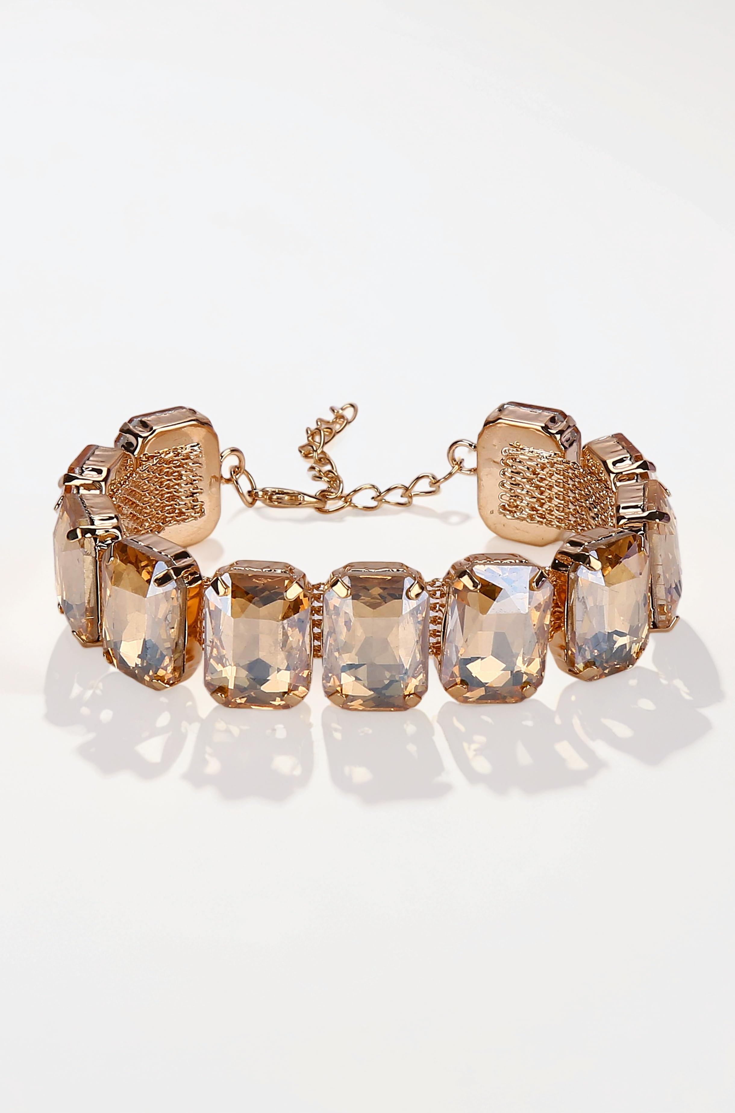 YouBella Valentine Gift for Girlfriend/Wife Jewellery Crystal Bangle Bracelet For Girls and Women