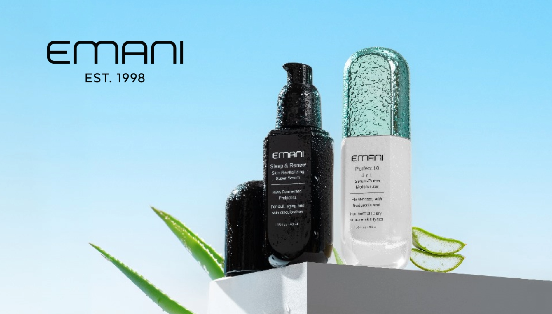 Amazon.com : Emani Double Lash Mascara, Black, 3X Volume, Length