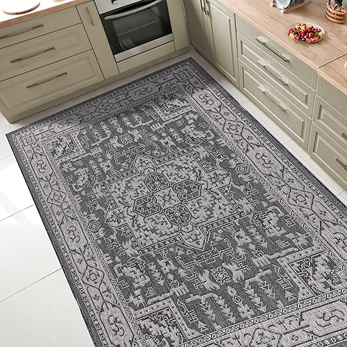 Miniatura 4 de Keen Home Design Terrace - Alfombra lavable de 8 x 10 pies para patio, cocina, balcón, playa, jardín, terraza y porche, tamaño 7 pies 7 x 10 pies