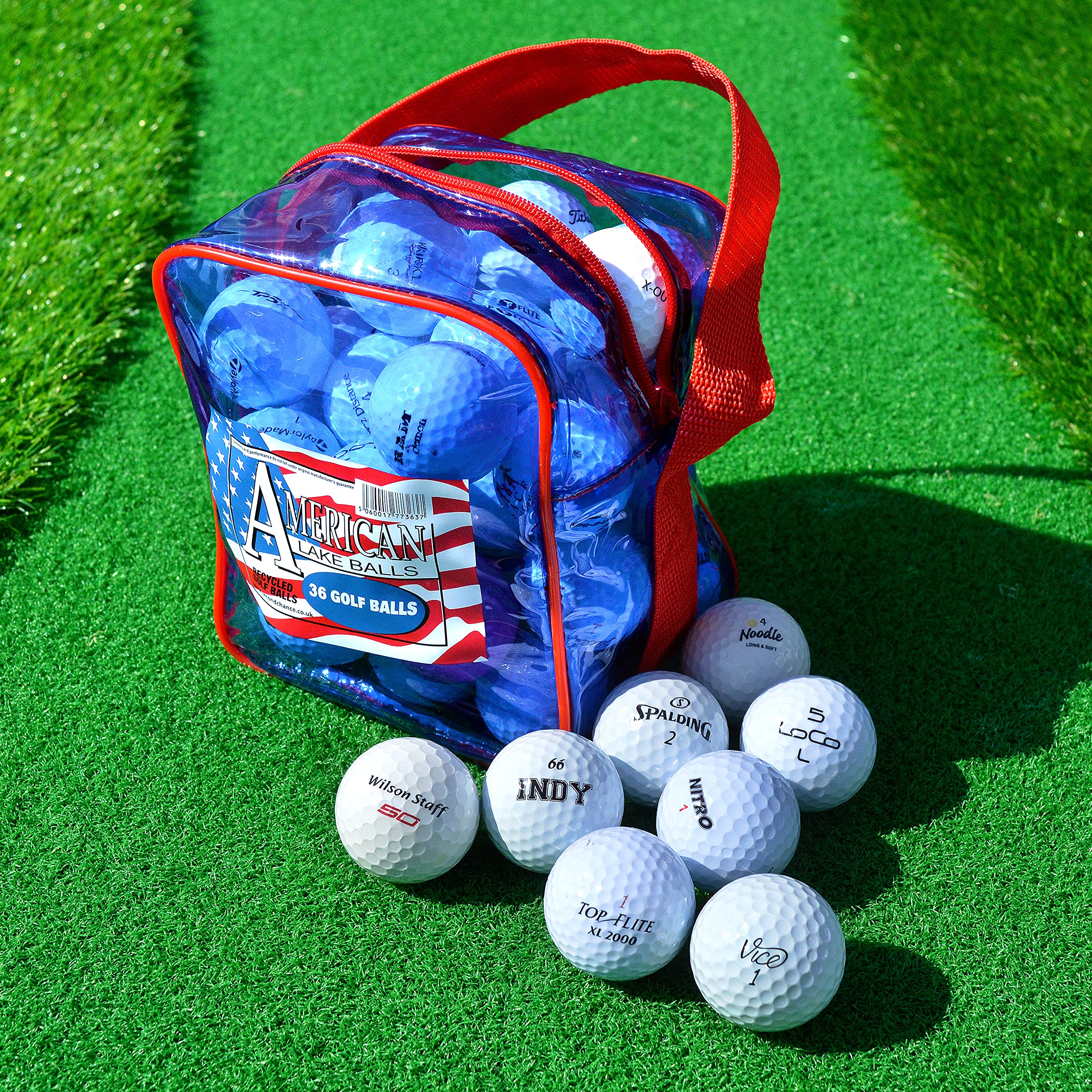 Second Chance 36 Pelotas de Golf con Bolsa de Almacenamiento