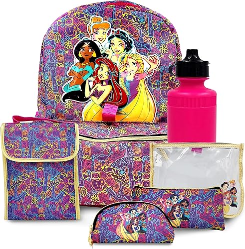 Miniatura 7 de Juego de mochila de 16 pulgadas para niñas y niños, mochila escolar para niños de jardín de infantes y primaria con accesorios para la escuela,