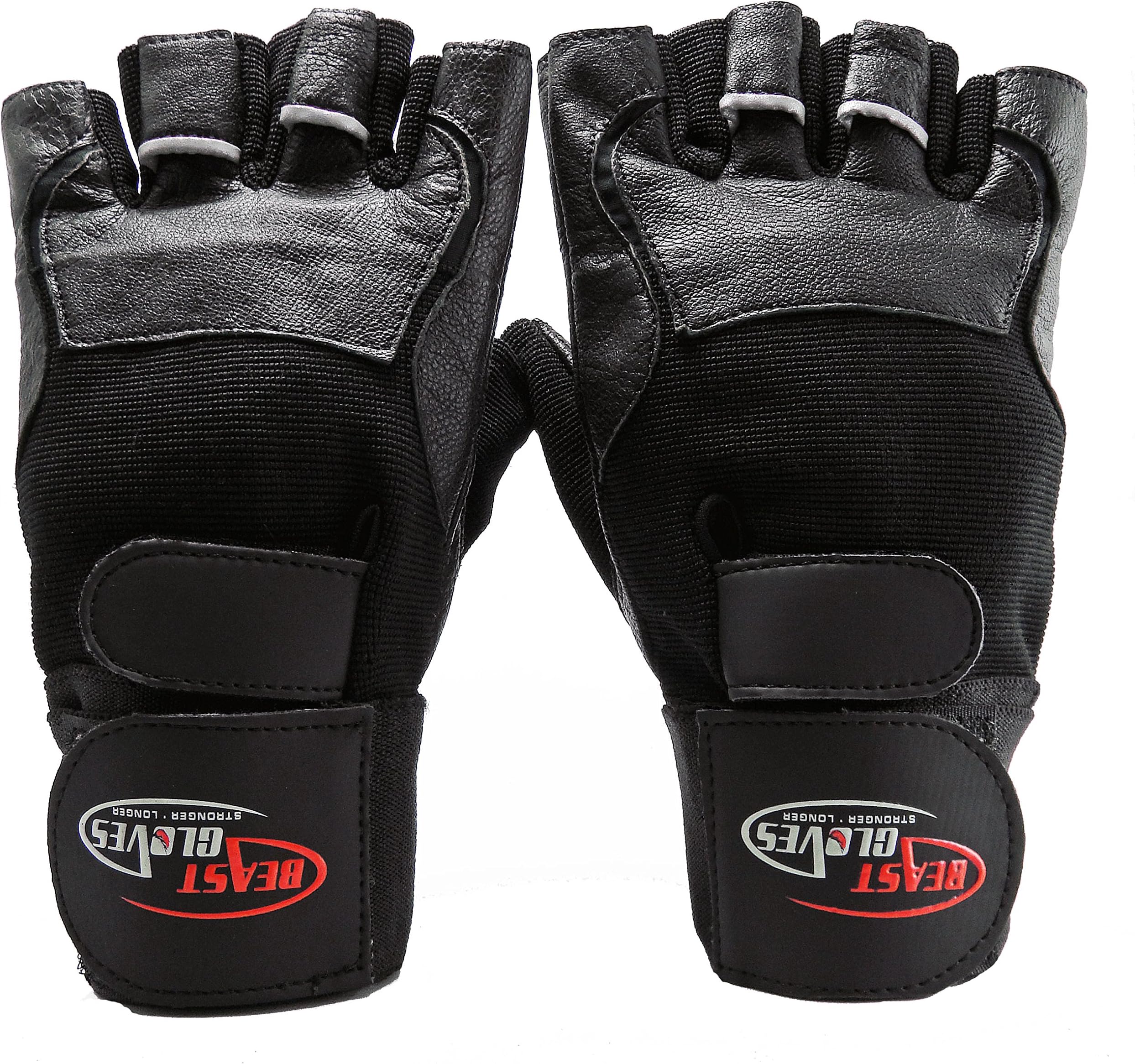 Beast Gloves - Weightlifting Gloves with Wrist Support Strap Wrap - Superior Quality (Small)