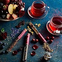 Vista 25 de Gourmanity Spicy Loose Tea Sampler Set, 3 vibrant Spicy Flavors, Chai Latte, Intensely Spicy & Turmeric Herb, Infused with Cooling Herbs and &