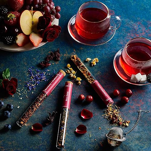 Vista 25 de Gourmanity Spicy Loose Tea Sampler Set, 3 vibrant Spicy Flavors, Chai Latte, Intensely Spicy & Turmeric Herb, Infused with Cooling Herbs and &