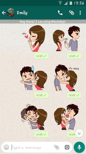 Sweet Couple Packs For WhatsApp - WAStickerApp