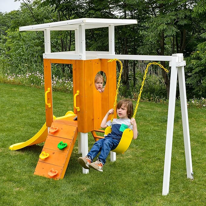 Avenlur Forest Modern Toddler Swing Set Endless Fun for