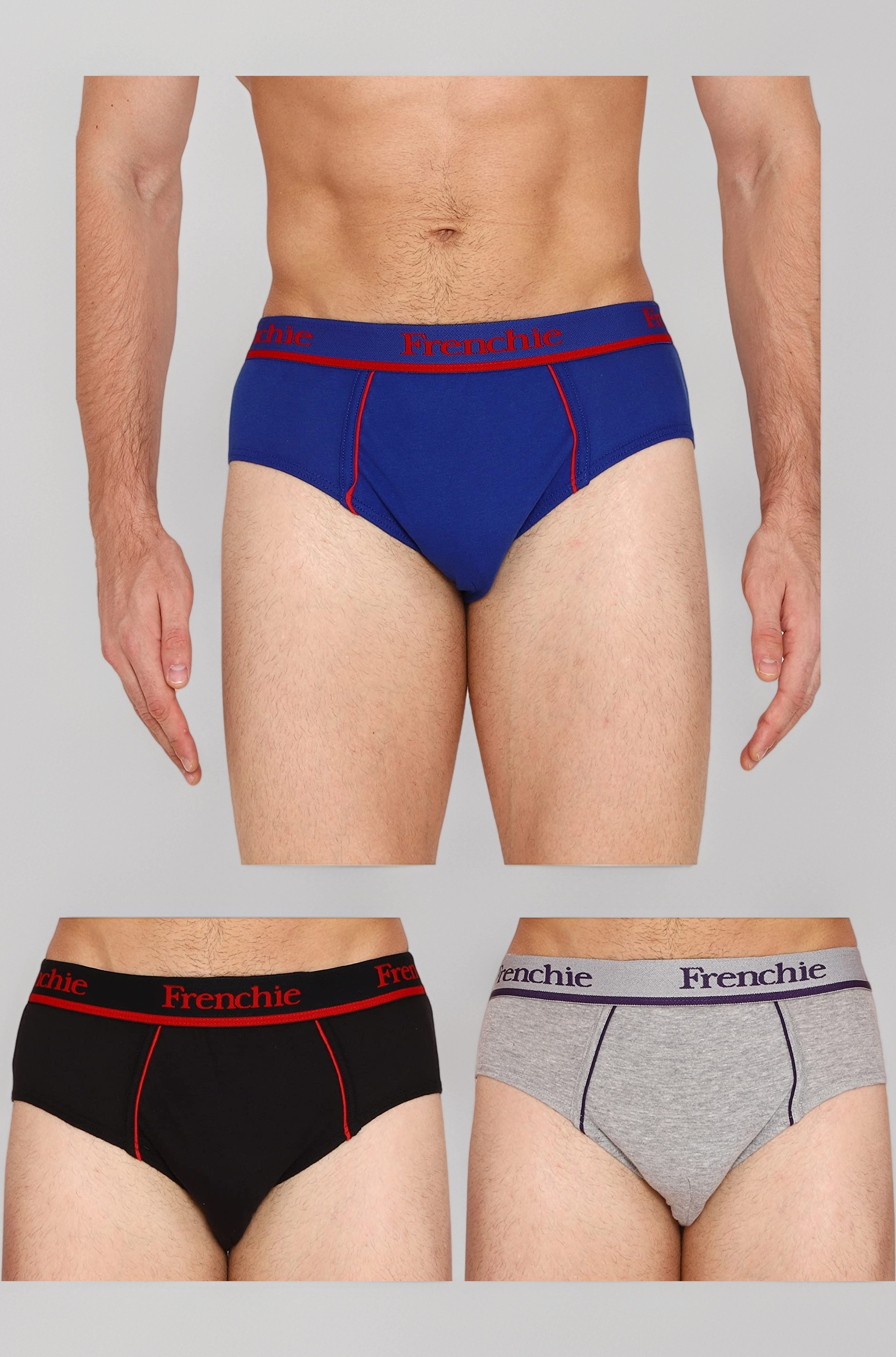 Men's Frenchie Pro Cotton Briefs - Pack Of 3