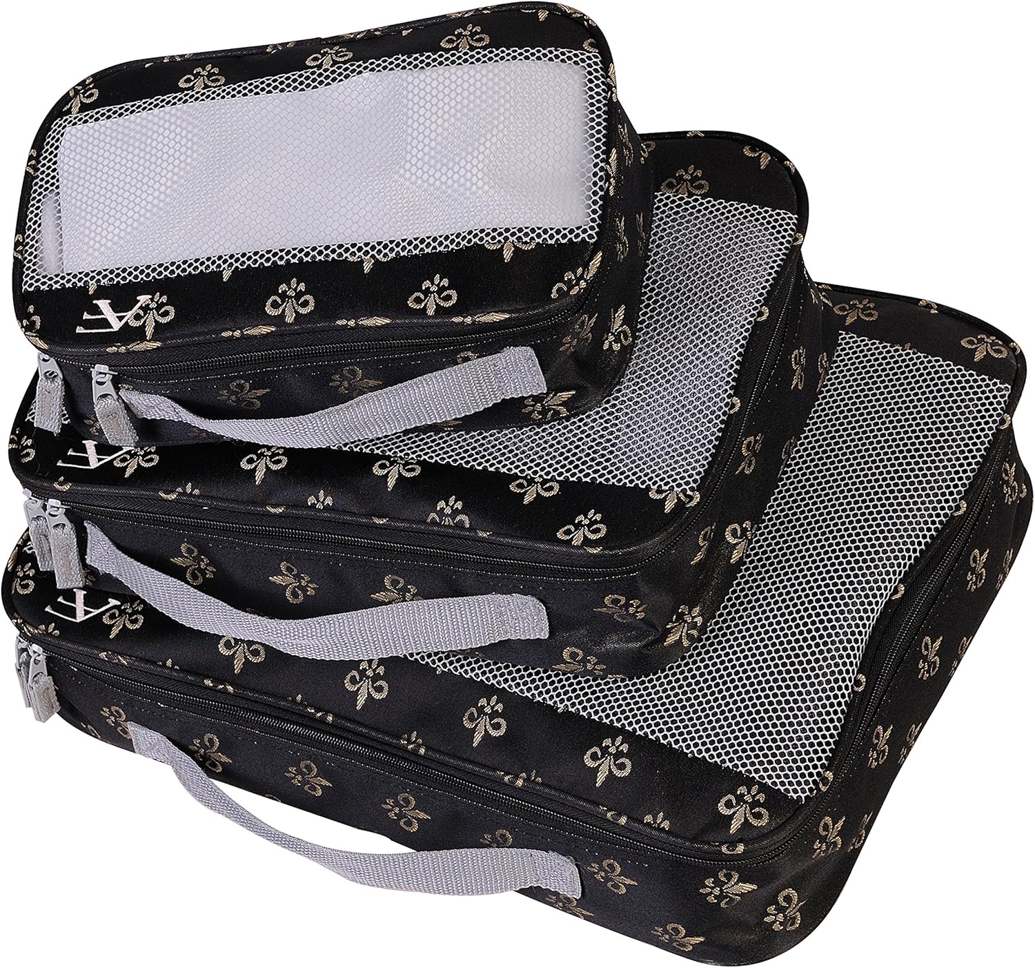 American Flyer Fleur De Lis Packing Cubes - 3-Piece Set