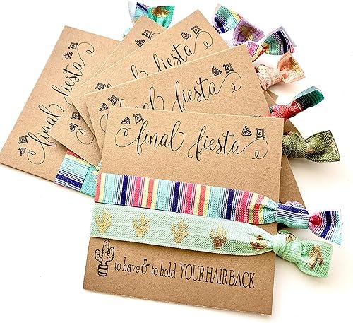 Final Fiesta Favores  Lazo para el pelo de despedida de soltera  Paquete de 3
