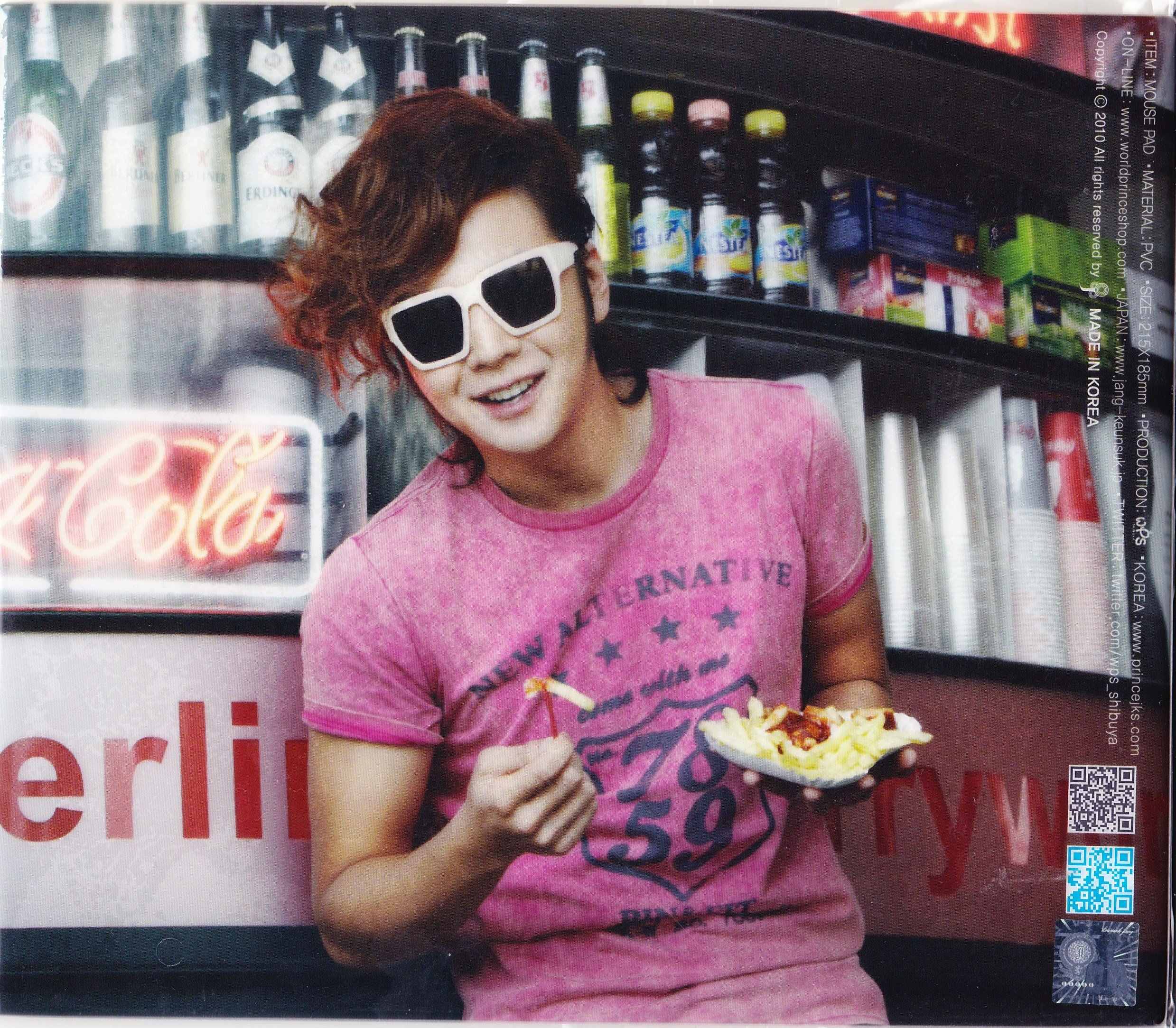 Jang Keun Suk / Jang Keun-suk / J's Company / New official mouse pad (sunglasses) / made in South Korea (japan import)