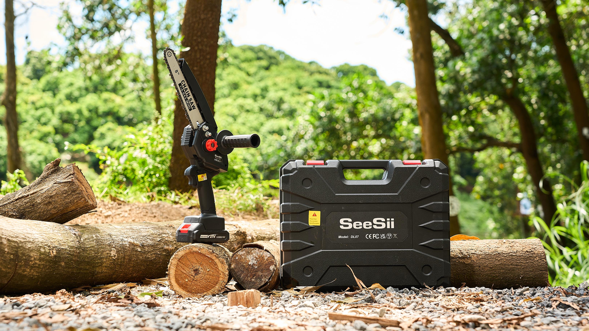Seesii 8 Inch Mini Chainsaw, Upgraded Seesii Mini Chainsaw with