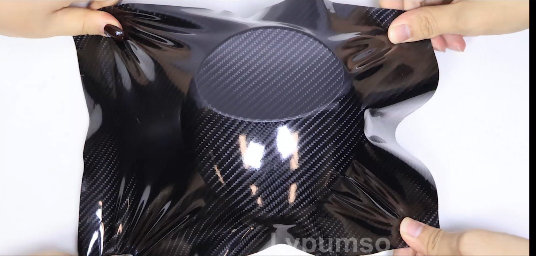 Amazon.com: Lypumso 6D Carbon Fiber Vinyl Wrap Roll, Glossy Car