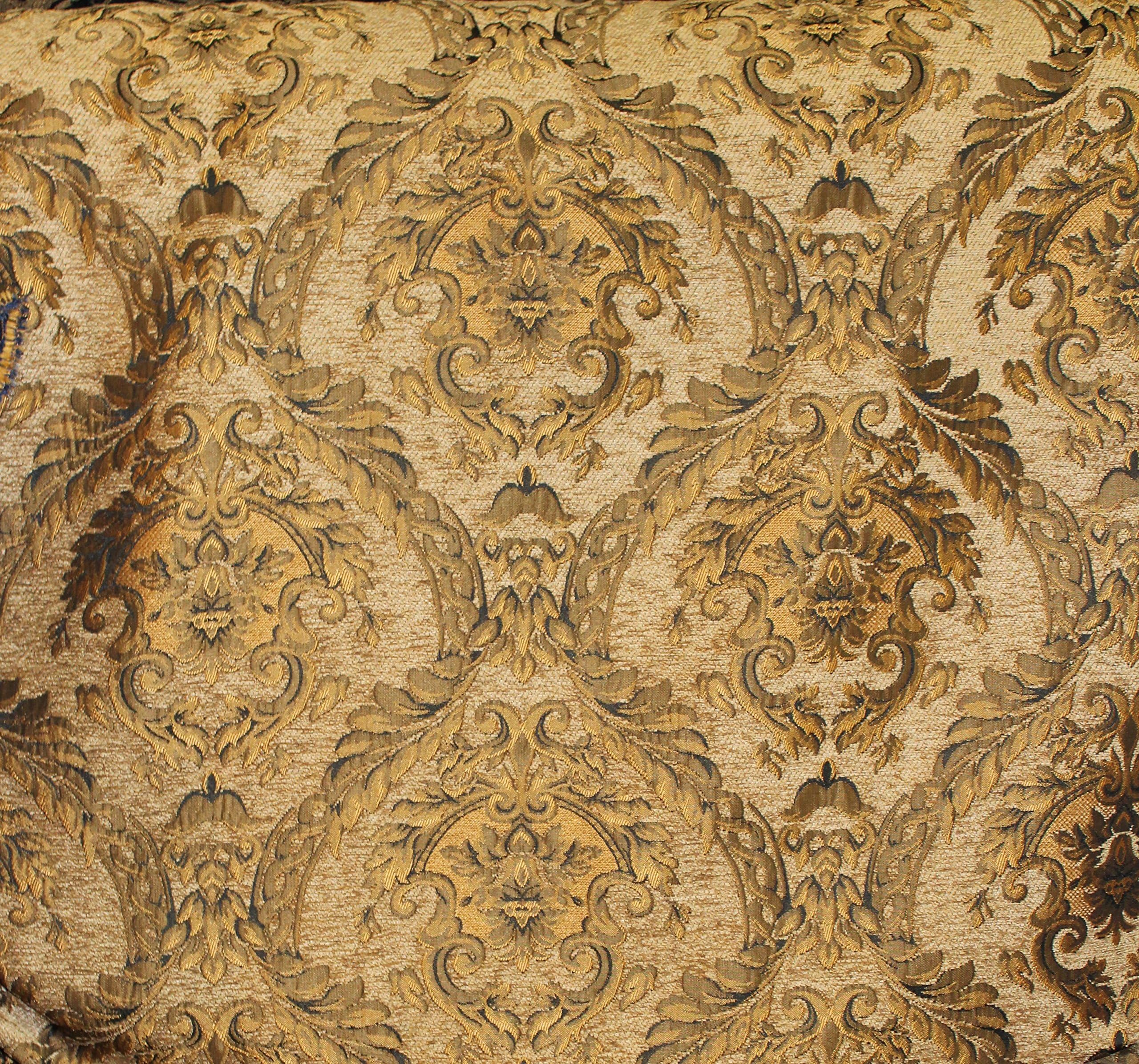 DAMASK TAPESTRY CHENILLE FABRIC - UPHOLSTERY FABRIC, L.GOLD - 60" WIDTH - SOLD BTY