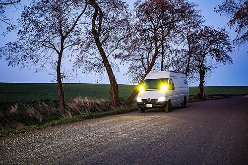 Miniatura 6 de T1N Sprinter - Soportes de luz para zanja (para Mercedes Sprinter 1994-2006) | Soportes de luz montados en el capó para Mercedes, Dodge,