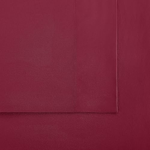 Miniatura 4 de Serta Juego de sábanas de enfriamiento supersuave de 4 piezas con fundas de almohada para todas las estaciones, Queen, color rojo rumba