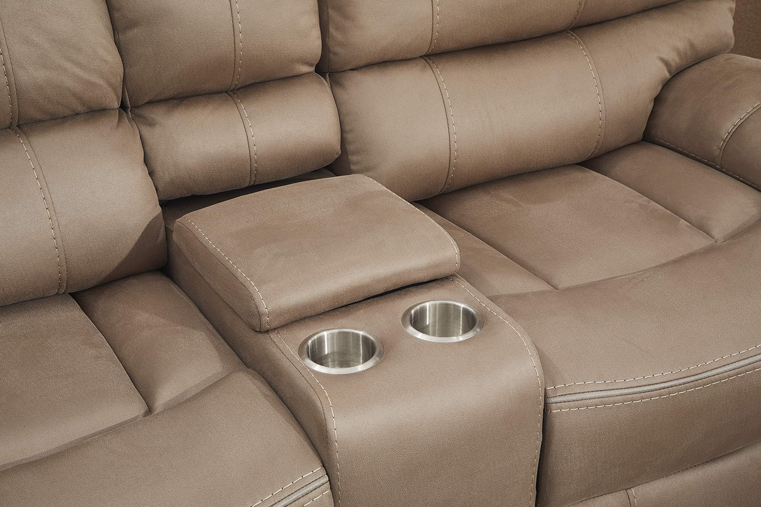 Amazon.com: Betsy Furniture Microfiber Reclining Sofa Couch Set