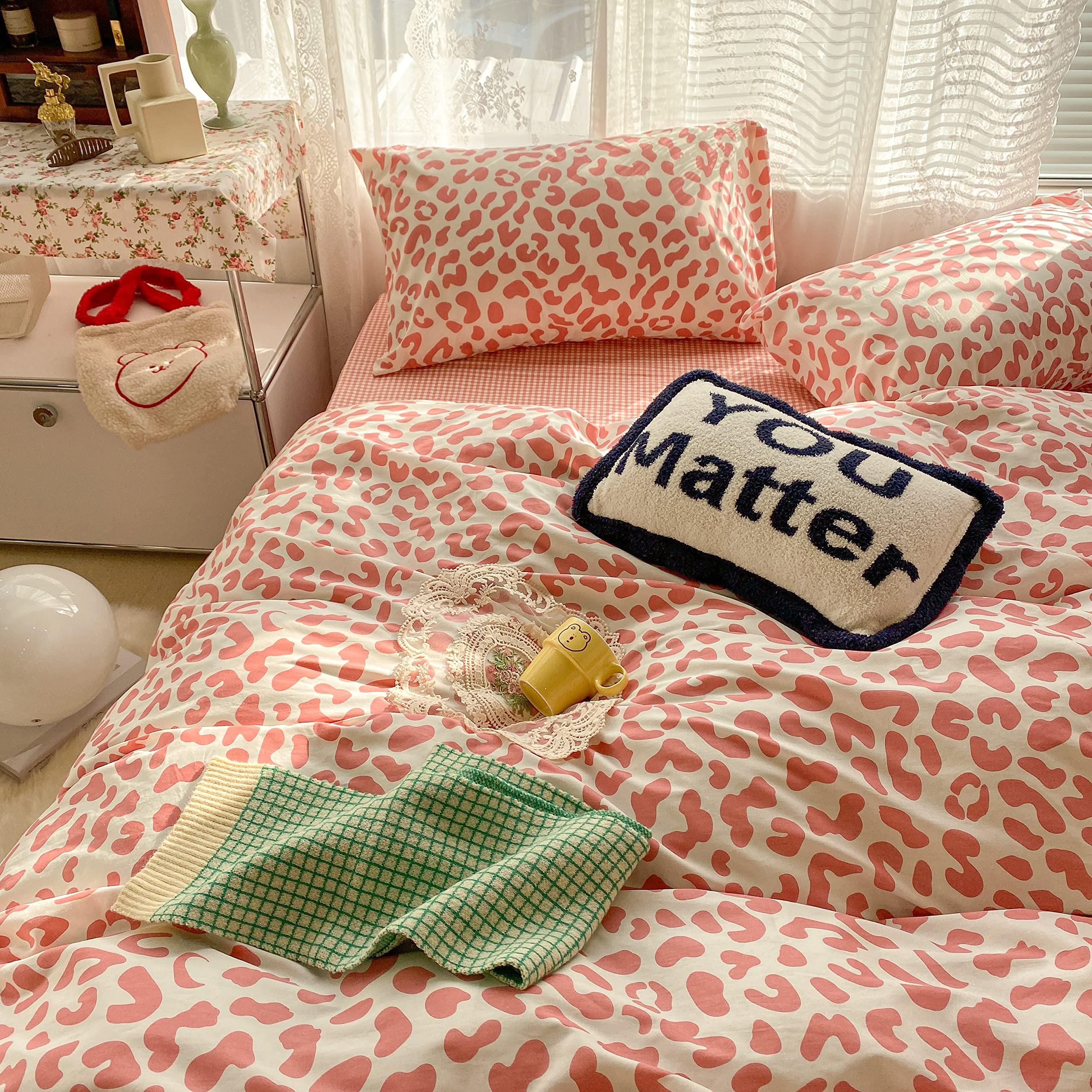AOJIM Animal Leopard Duvet Cover 