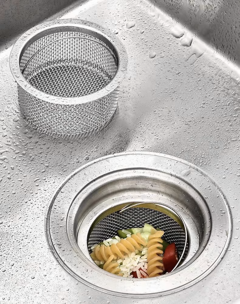 Colador para fregadero de cocina de acero inoxidable 3 pulgadas miniatura 7