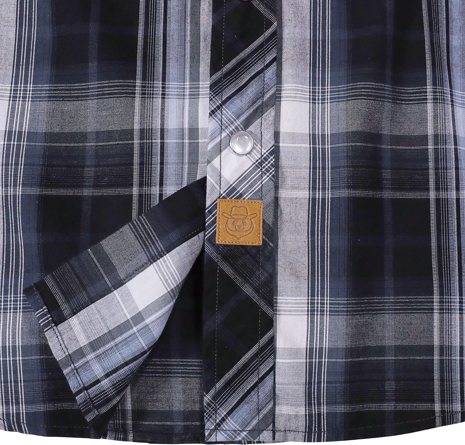 Dubinik Pearl Snap Shirts for Men - Long Sleeve Western Vintage Plaid Shirts - Image 4