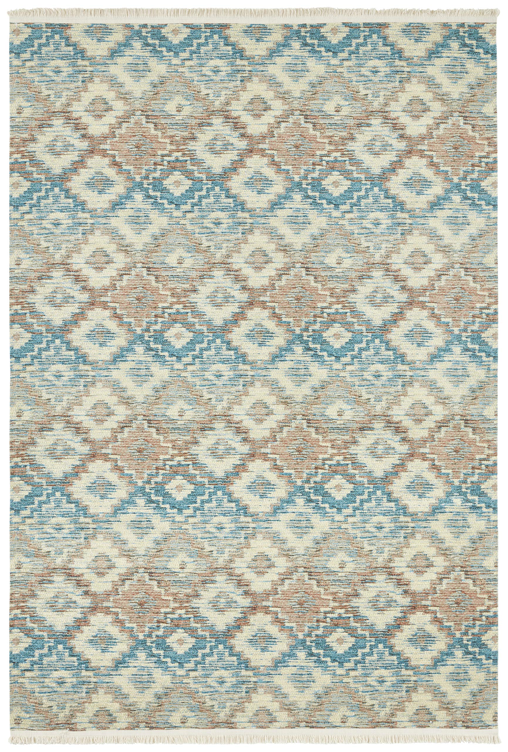 Tapis à franges bleu 120x180 cm Daro sublime votre salon moderne