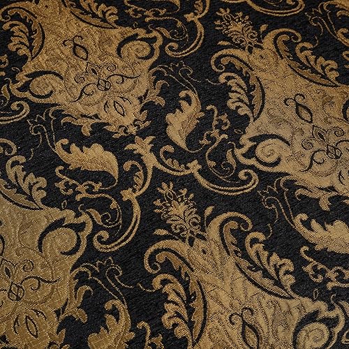 Miniatura 6 de Loom and Mill Fundas de sofá de lujo, funda clásica de damasco jacquard de felpilla gruesa, protector de muebles con borde de encaje y borlas hechas