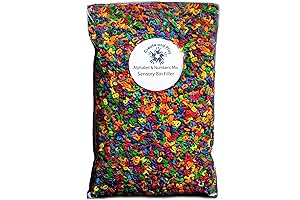 Colored Rice for Sensory Play - 5 Cups Sensory Filler for Kids and Toddlers