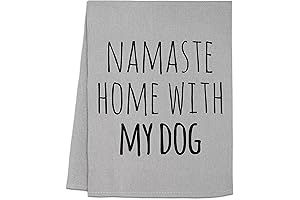 Namaste Home With My Dog: Flour Sack Kitchen Towel